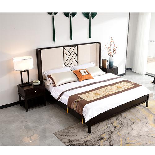 轻奢现代实木床 - 床-卧室-家具-产品中心 - 家具,中式家具,中式古典